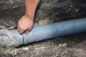 a finished pipe repair / pipe repair